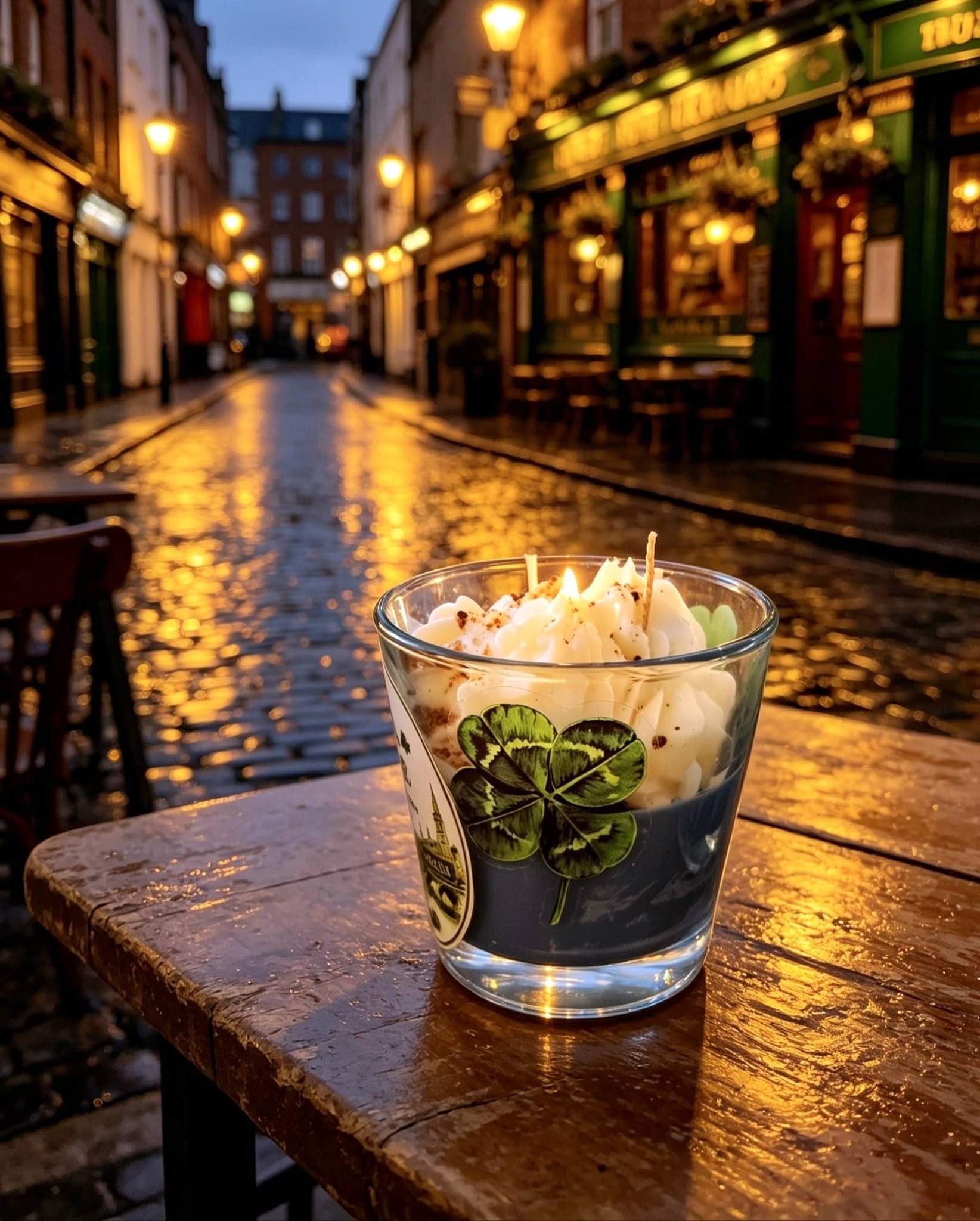 Irish Coffee mirisna svijeća od sojinog voska s mirisom kave i irskog viskija, ručni rad Zen svijeće