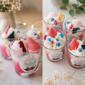 Wildberry desertna mirisna svijeća od sojinog voska inspirirana šumskim voćem, ručni rad Zen svijeće